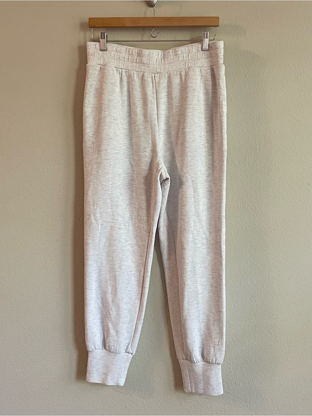 Varley Ivory Marl The Relaxed Pull On Pants Size Large - Picture 4 of 16